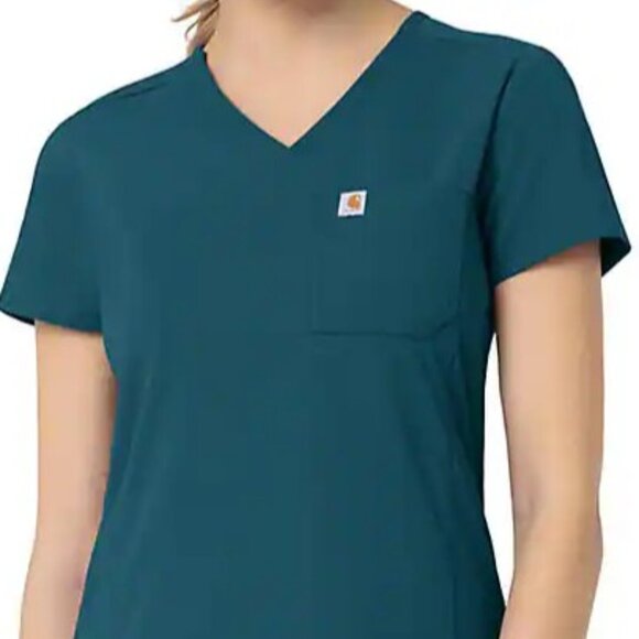 Carhartt‎ Rugged Flex Peak Tuck-In Scrub Top Women's Size S Lot of 2 NWT - Picture 13 of 14